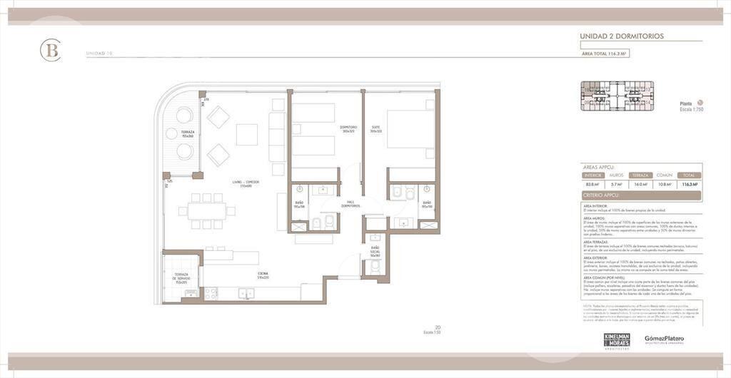 Venta de apartamento de 2 dormitorios en Carrasco Este