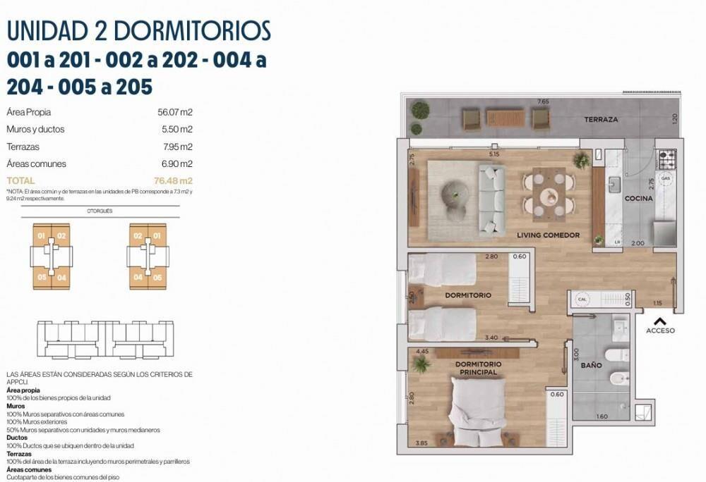 Venta apartamento 2 dorm en Prado, Otorgues y Suárez