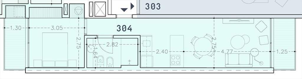 Uy Solano Venta 1 dormitorio en Punta Carretas