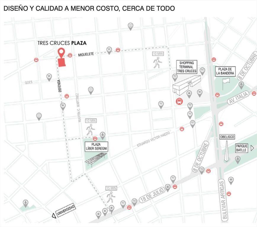 Venta 2 dormitorios Tres Cruces, Ley VIS