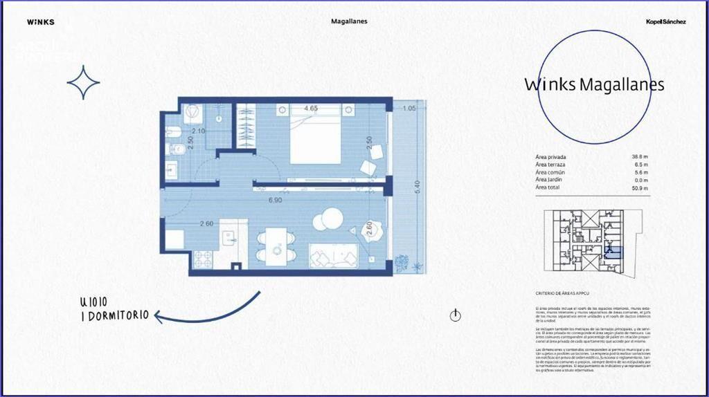 Venta apartamento un dormitorio en Palermo - 1010