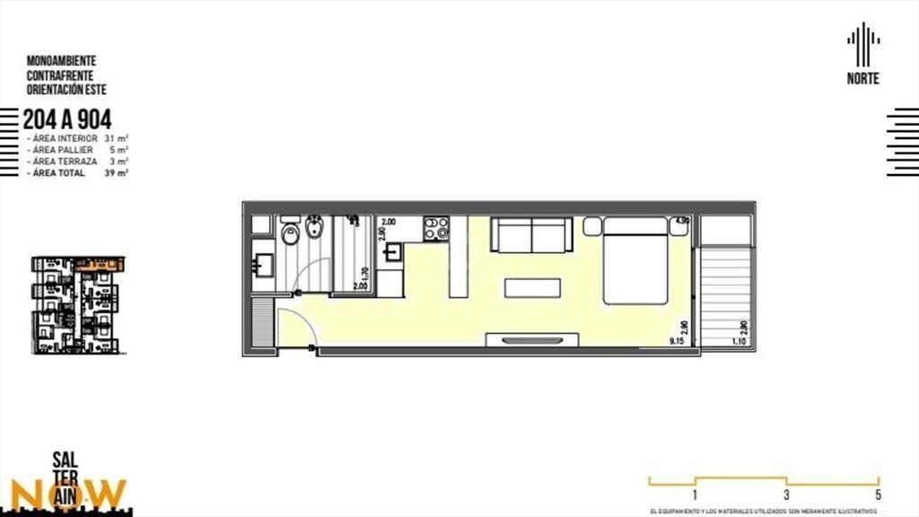VENTA APARTAMENTO MONOAMBIENTE CORDÓN