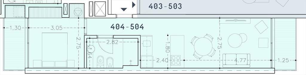Uy Solano Venta 1 dormitorio en Punta Carretas