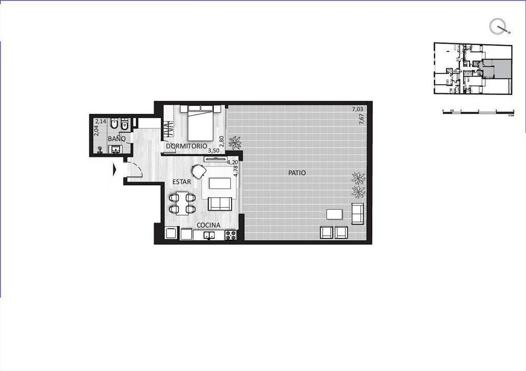 Apartamento de un dormitorio en venta en Cordón - 102