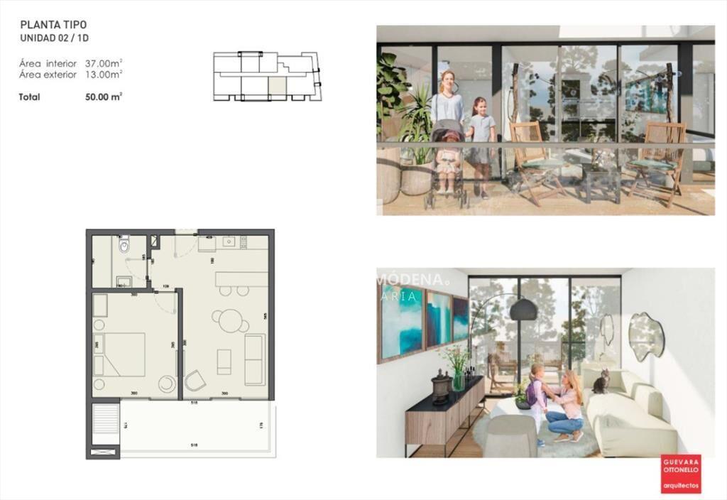 GENOVA Apartamento de 1 dormitorios Punta del