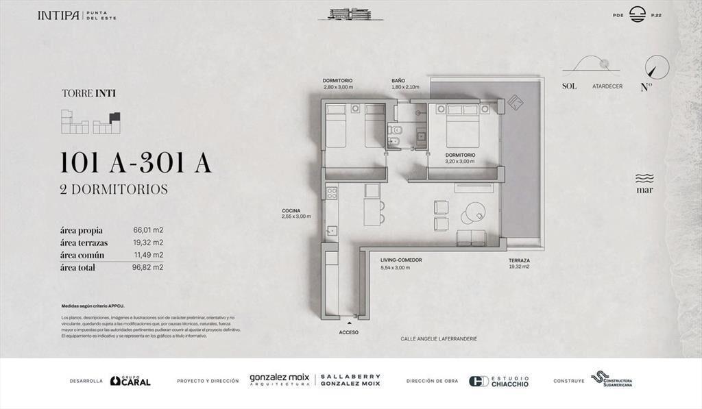 APARTAMENTO EN VENTA 2 DORMITORIOS CON VISTA