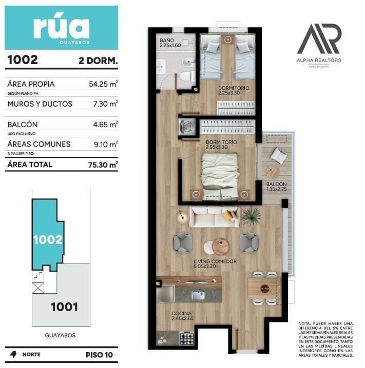 Apartamento en venta en Cordón