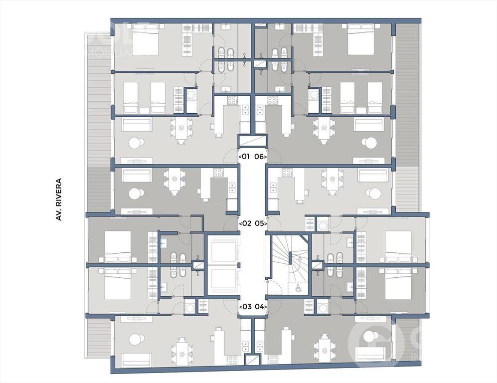 Venta de apartamento de 1 dormitorio en Pocitos