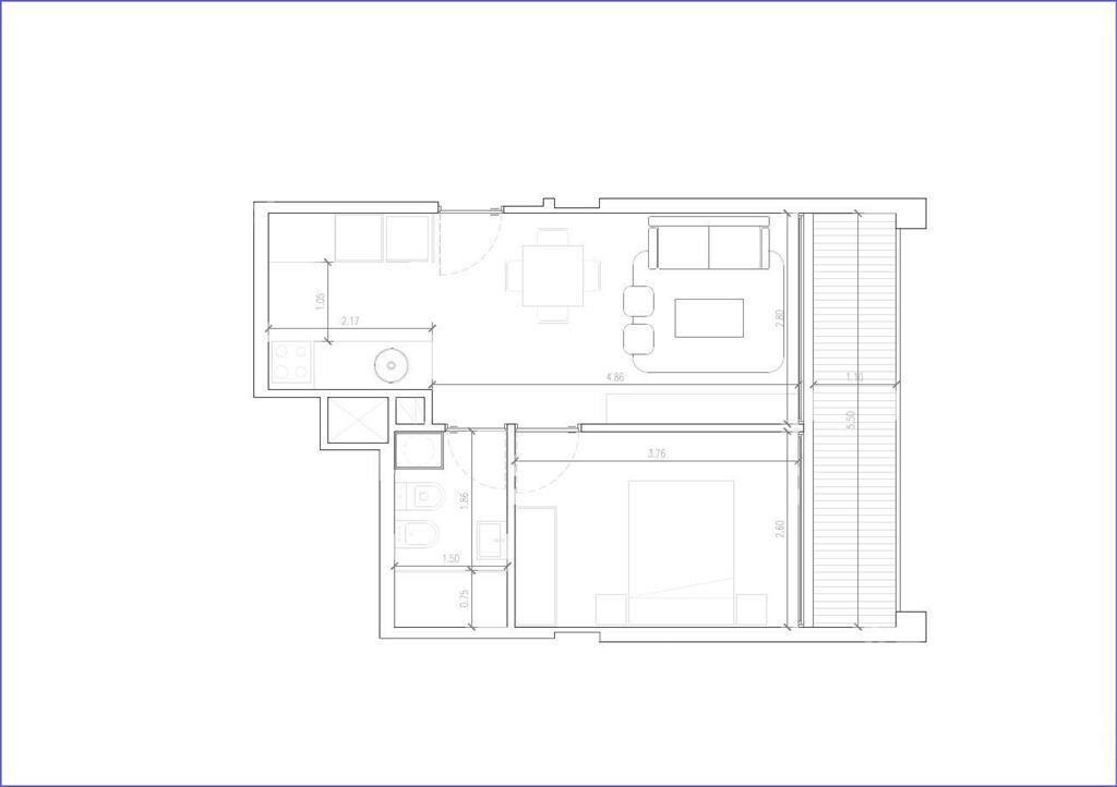Venta apartamento un dormitorio en La Blanqueada-206