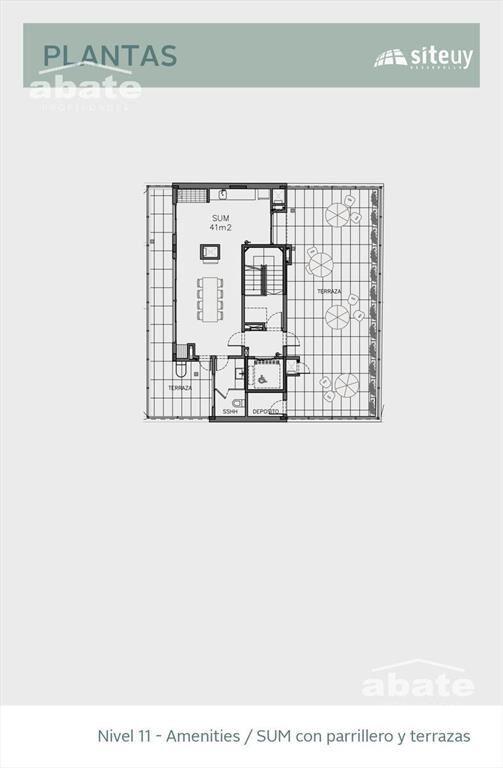 Venta apartamento 1 Dormitorio en Cordón