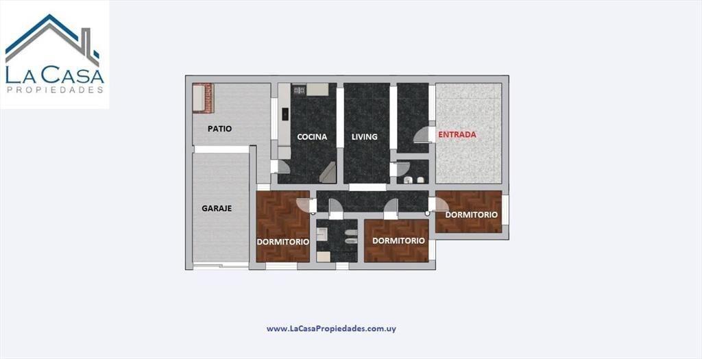 Casa a la Venta en La Comercial de Tres Dormitorios con Coc