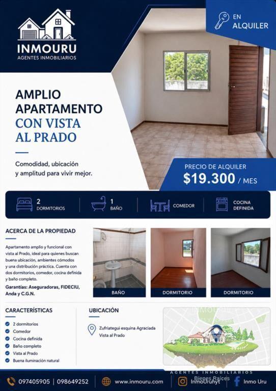 Alquilo amplio apartamento con vista al Prado