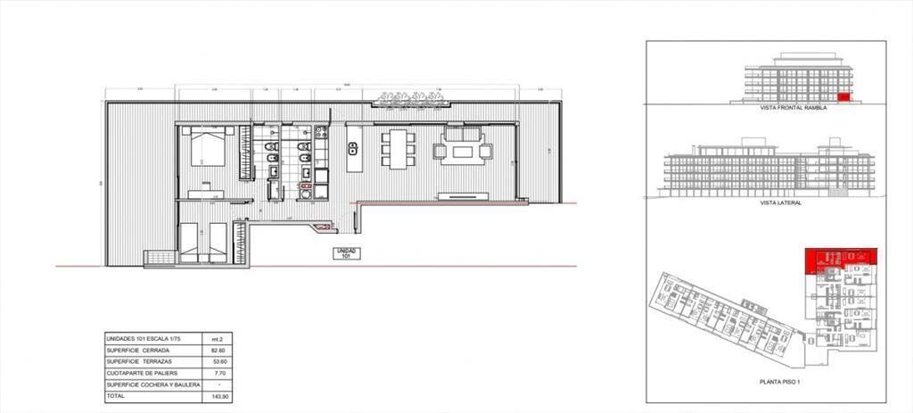 Venta apartamento 2 dormitorios playa mansa Punta del Este
