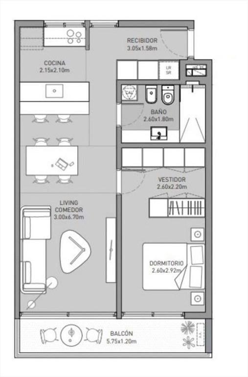 Venta Apartamento Punta Carretas 1 Dormitorio Terraza Mo...