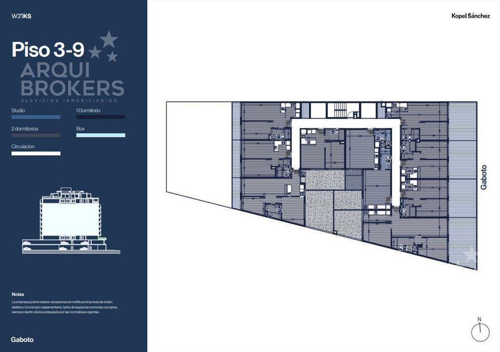 Venta apartamento monoambiente en Palermo - 506