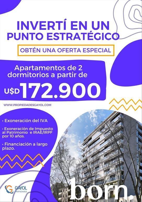 Estrene Apartamento 2 Dormitorios con Balcón al frente en C