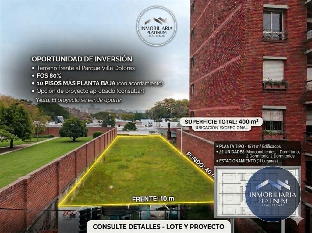 Terreno en venta de 400m2 ubicado en Villa Dolores