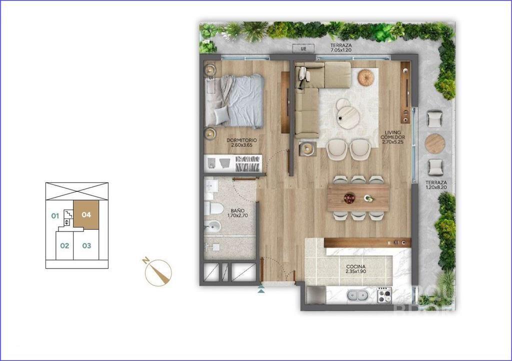 Apartamento de un dormitorio en venta en Punta Carretas - 6