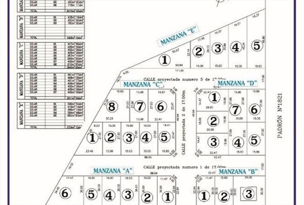 Venta de Terreno en Pando desde US$ 40.000