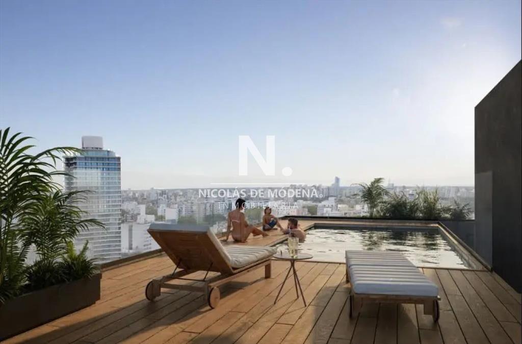 Venta Monoambiente En Construcción en Pocitos con Piscina