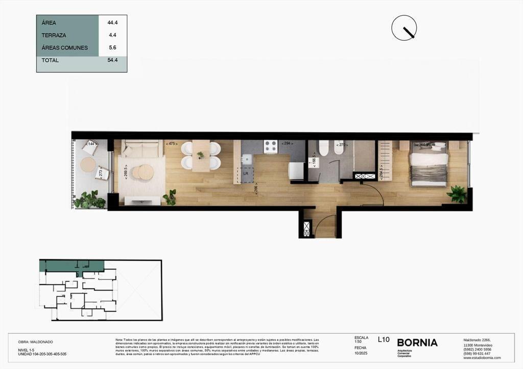 Venta Apartamento 1 Dormitorio en Cordon