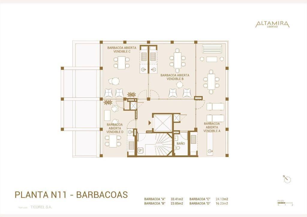 Venta de apartamento dos dormitorios en Pocitos