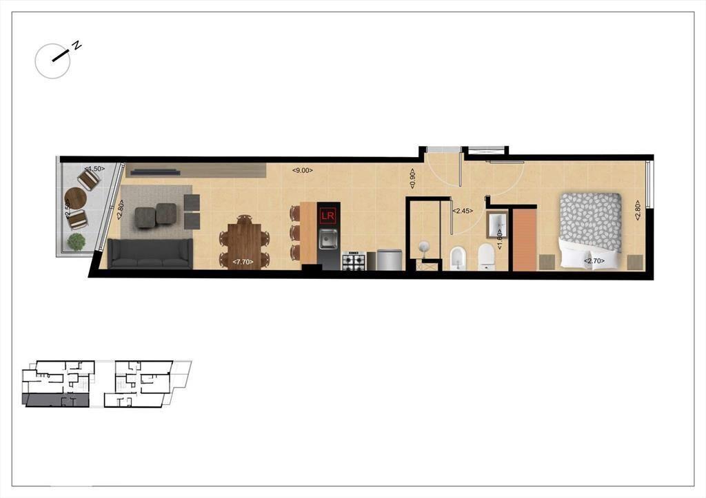 Apartamento de un dormitorio en venta en La Blanqueada - 20