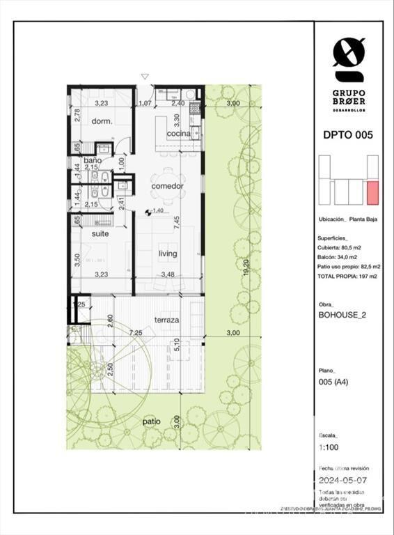 Apartamento en La Juanita - Jose Ignacio de 2 dormitorios.