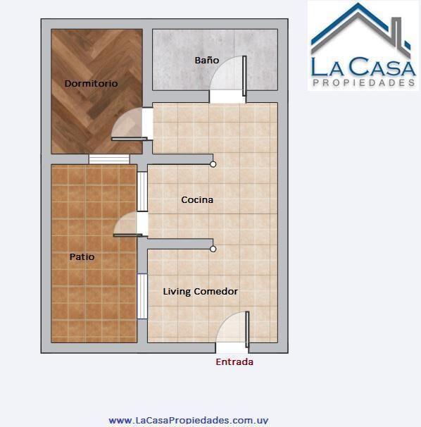 Venta de Apartamento de Un dormitorio con Patio en Cordón