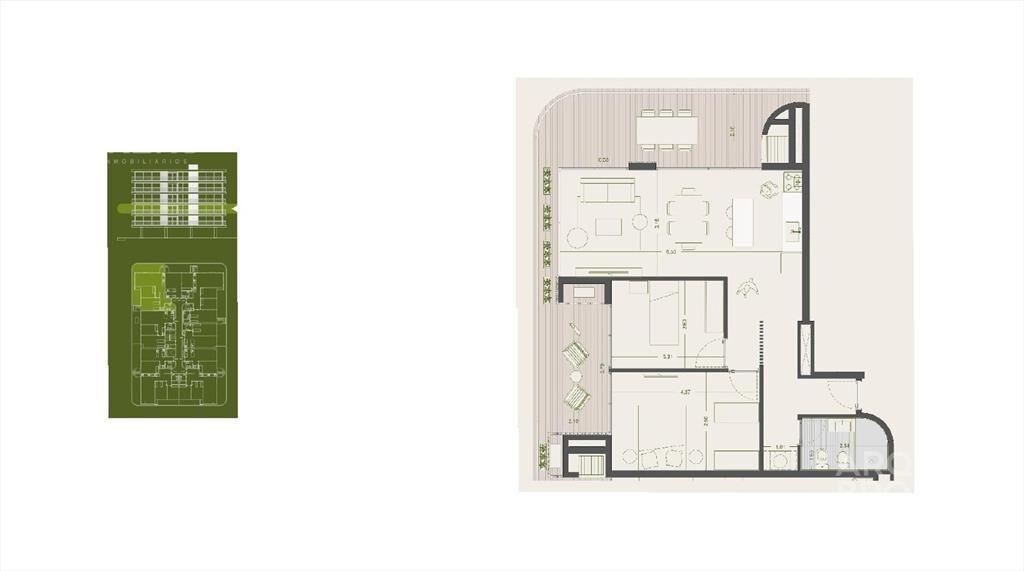Apartamento de dos dormitorios en venta Ciudad de la Costa