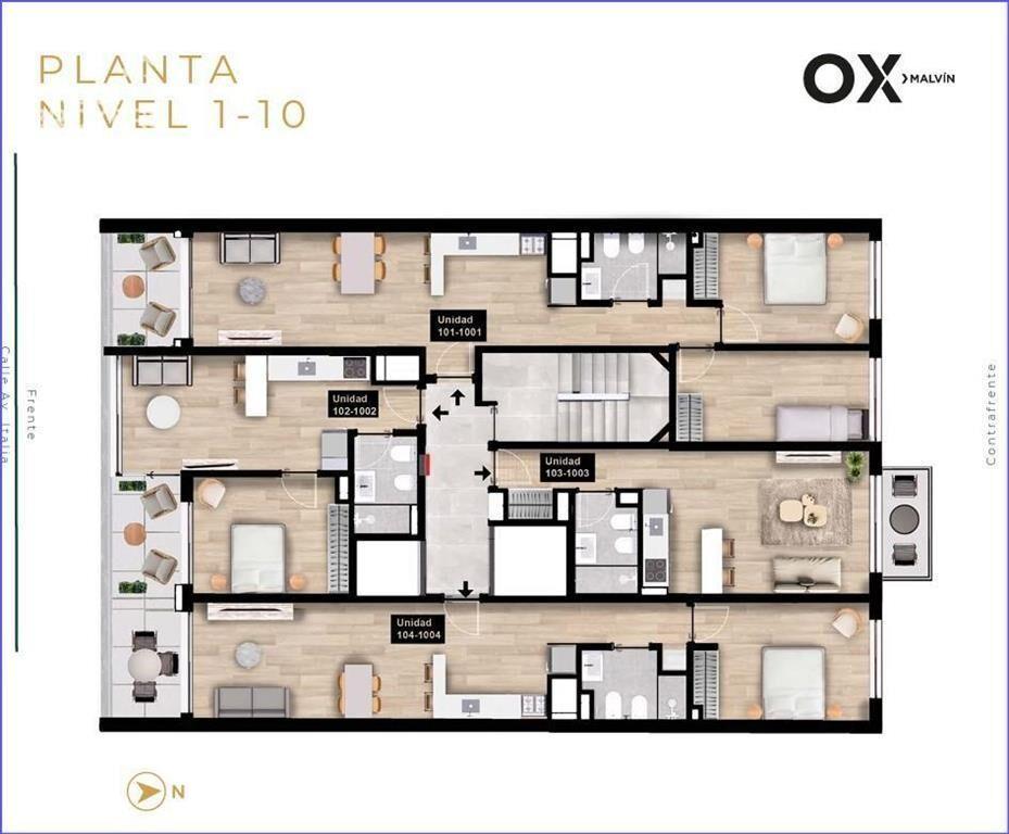 Apartamento de dos dormitorios en venta en Malvín