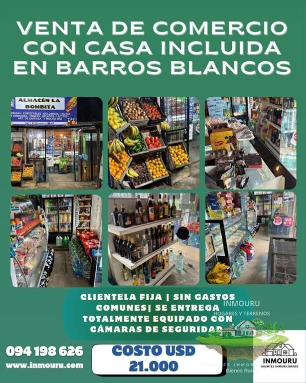 Venta de local comercial con casa en Barros Blancos