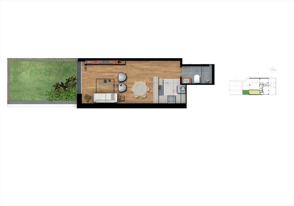 Apartamento monoambiente en alquiler en Malvín