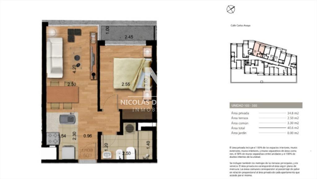 Venta Apto de 1 Dormitorio Con Renta En la