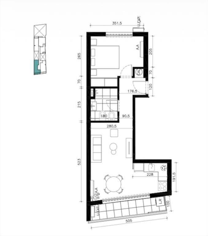 Venta apartamento 1 dormitorio en Cordón