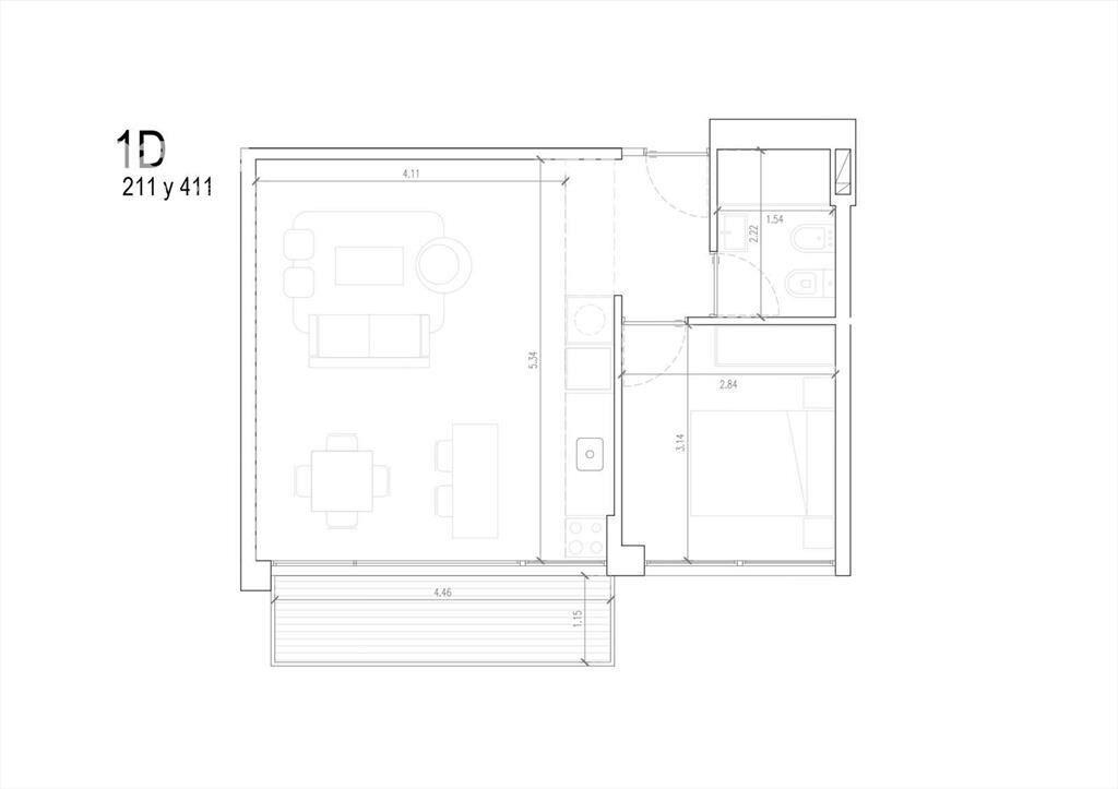 Venta Apartamento 1 Dormitorio en La Blanqueada