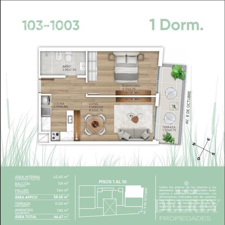 Venta Apartamento - La Blanqueada DELREY PROPIEDADES