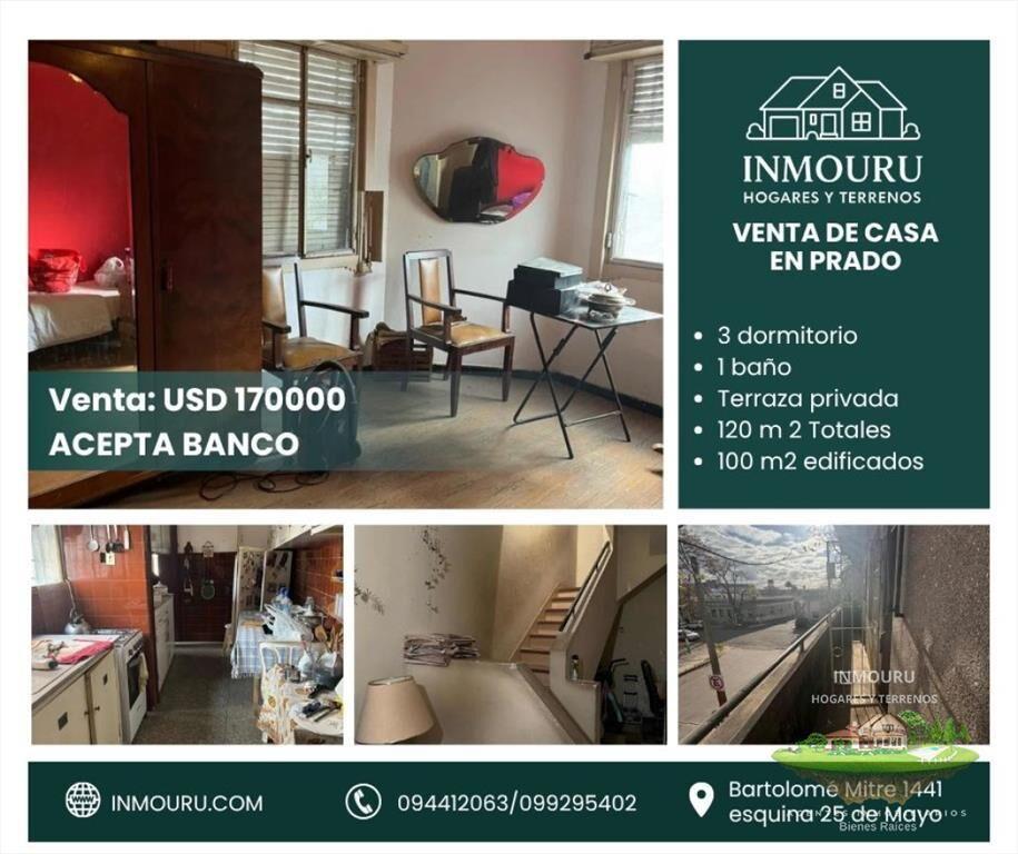VENTA Casa 3 Dormitorios En PRADO