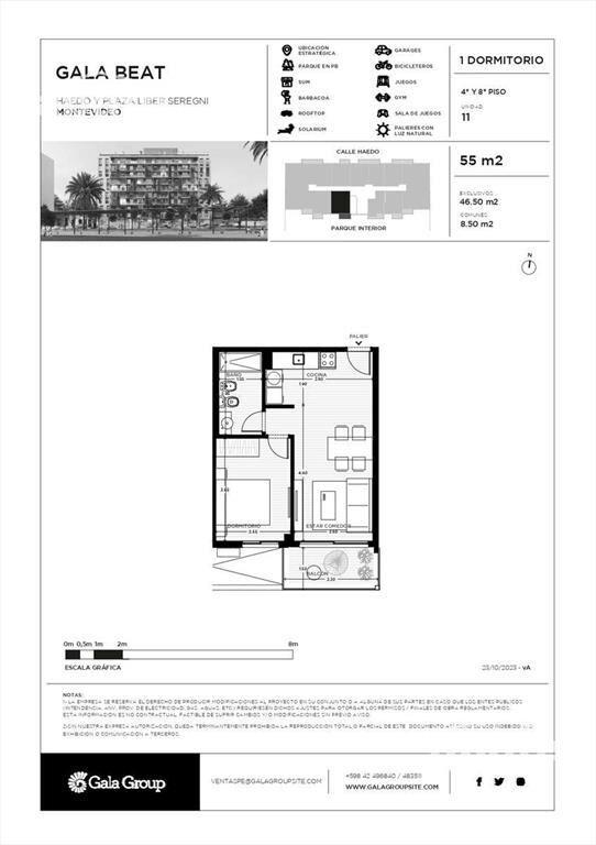 Venta Apartamento 1 dormitorio en Cordón