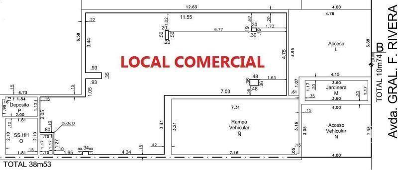 Local comercial en Venta con Renta. Av. Rivera entre Simón
