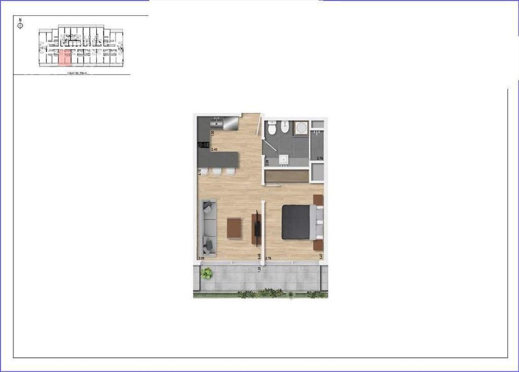 Apartamento de un dormitorio en venta en Buceo - 102