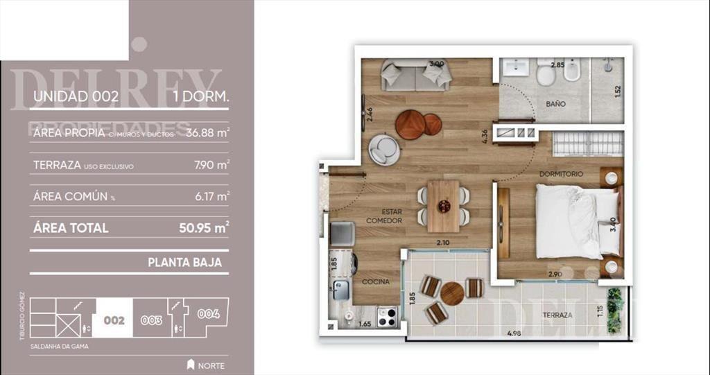Venta Apartamento - Pocitos Nuevo DELREY PROPIEDADES