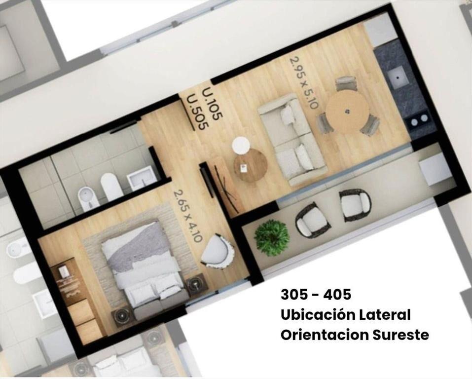 Venta Apto a Estrenar 1 Dorm balcón, Parque Batlle