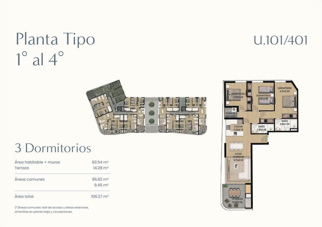 Venta Apartamento 3 Dormitorios en Ciudad de la Costa
