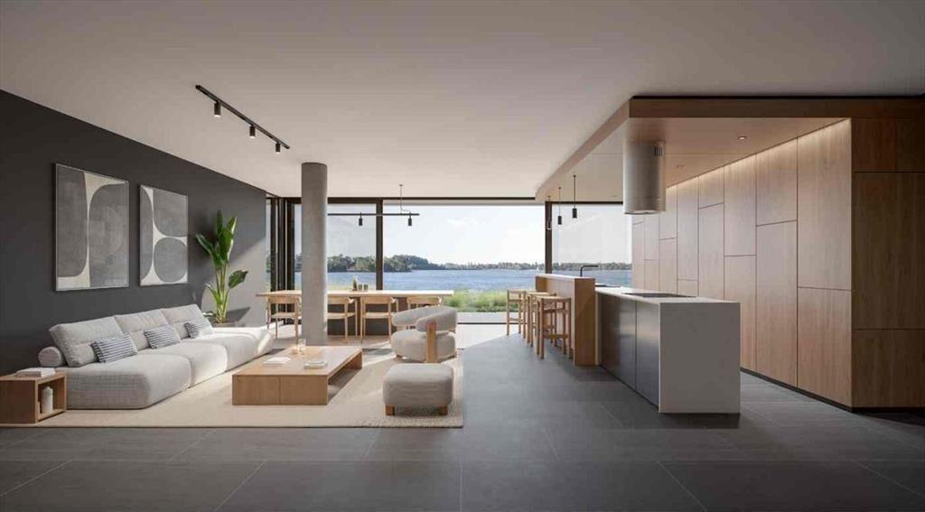 Apto 1 dorm con terraza, en pozo, Lago Calcagno