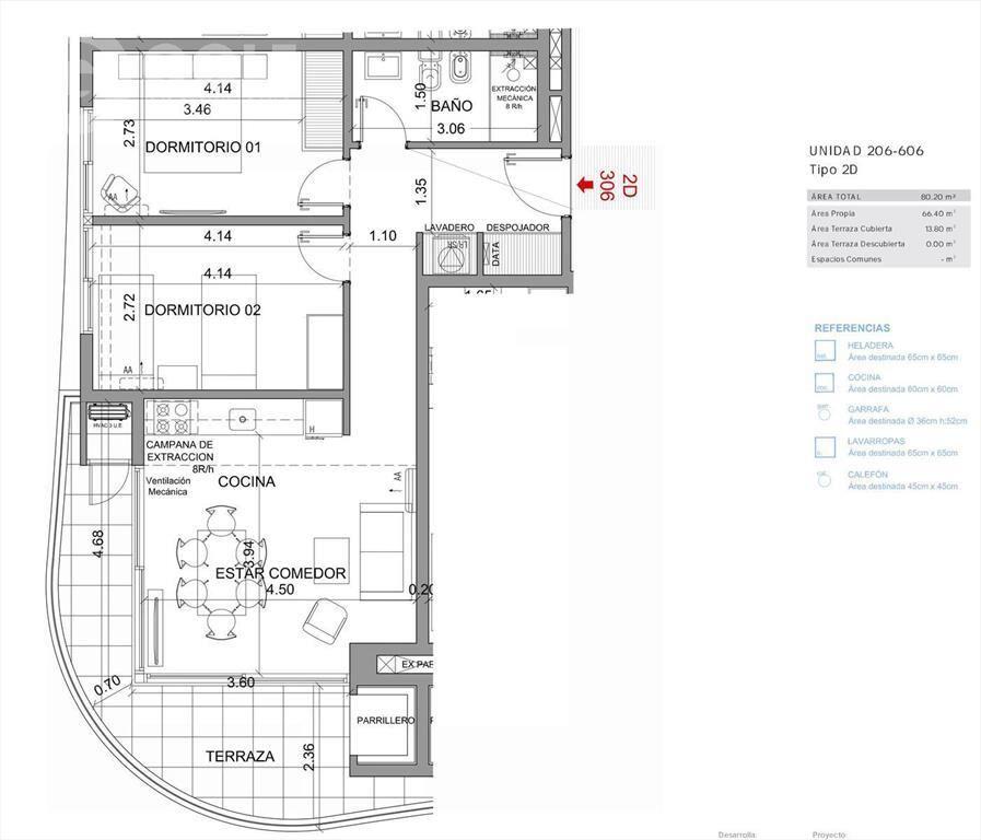 Venta de apartamento 2 dormitorios con vista al lago en Par