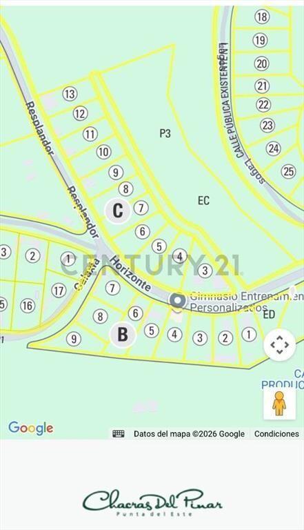 venta de terreno en Chacras del Pinar, Punta Ballena