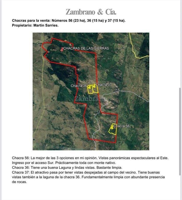Chacras de Las Sierras se encuentra en Solís de Mataojo