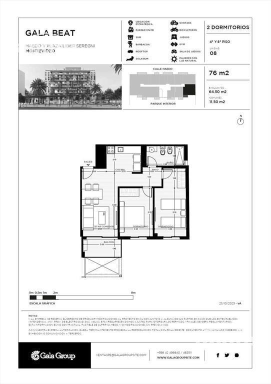Venta Apartamento 2 dormitorios en Cordón a estrenar