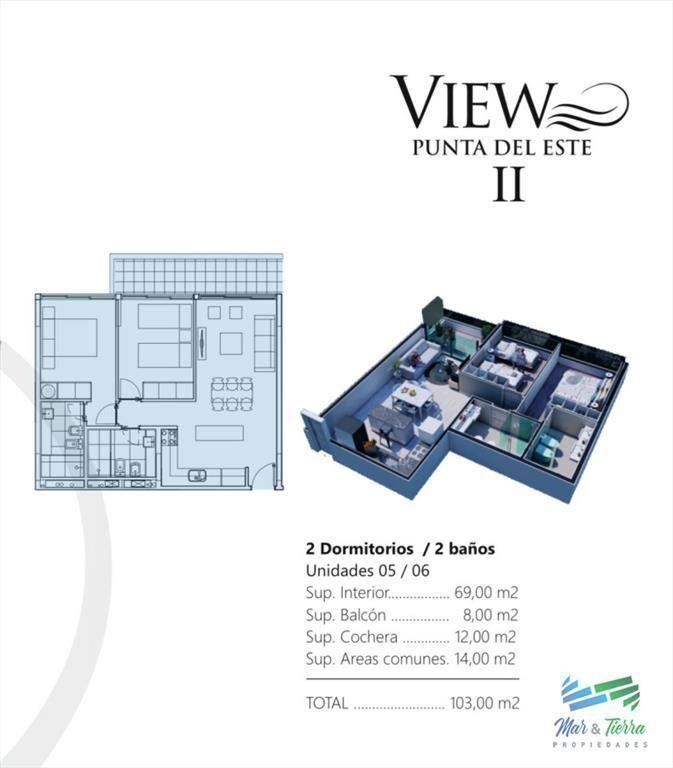 APARTAMENTO EN VENTA, 2 DORMITORIOS, TORRE VIEW 2